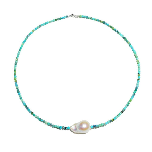 Collier Ras de Cou Turquoise Véritable