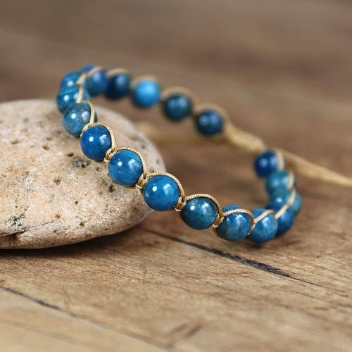 bracelet en pierre naturelle d'Apatite