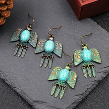 Charger l&#39;image dans la galerie, Boucles d&#39;Oreilles Pendantes Ethnique Antique
