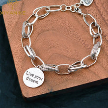 Charger l&#39;image dans la galerie, bracelet en argent Live Your Dream
