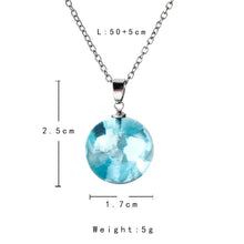 Charger l&#39;image dans la galerie, Collier Chic avec Pendentif Boule de Verre Ciel et Nuage
