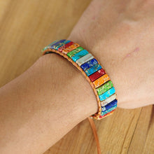 Charger l&#39;image dans la galerie, Bracelet Bohème Multi Couleurs en Pierre de Jaspe Naturelle
