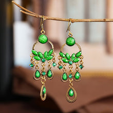 Charger l&#39;image dans la galerie, Boucles d&#39;Oreilles Pendantes style Boho Floral
