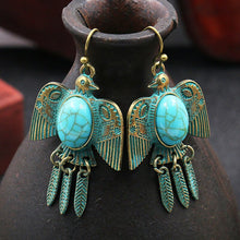 Charger l&#39;image dans la galerie, Boucles d&#39;Oreilles Pendantes Ethnique Antique
