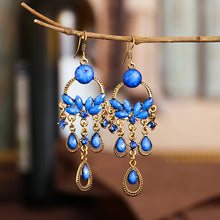 Charger l&#39;image dans la galerie, Boucles d&#39;Oreilles Pendantes style Boho Floral
