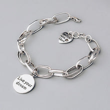 Charger l&#39;image dans la galerie, Bracelet Live Your Dream en Argent Sterling 925
