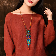 Charger l&#39;image dans la galerie, Collier Boho Ethnique en Pierres Naturelles
