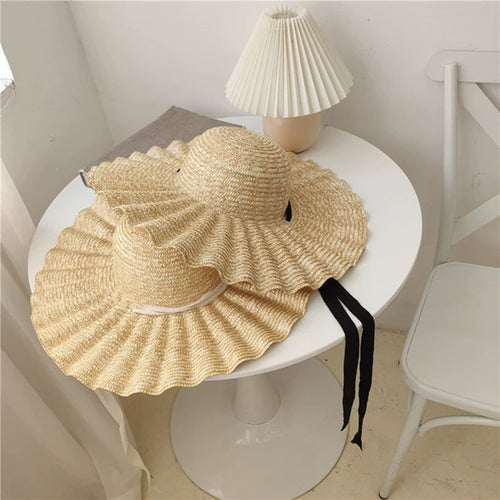 Chapeau Capeline en Paille Large Bord